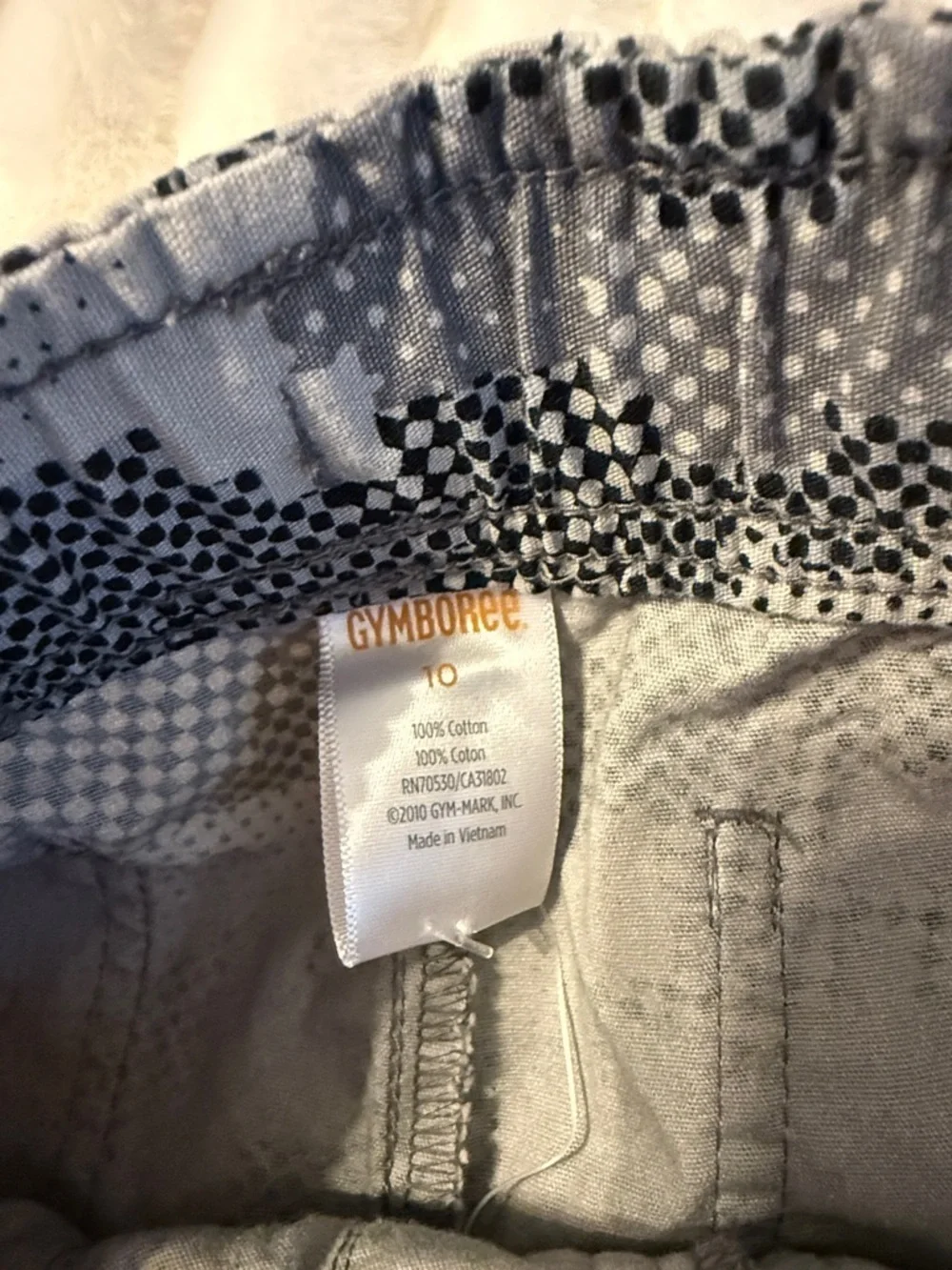 Gymboree Blue and Gray Checkered Shorts B4